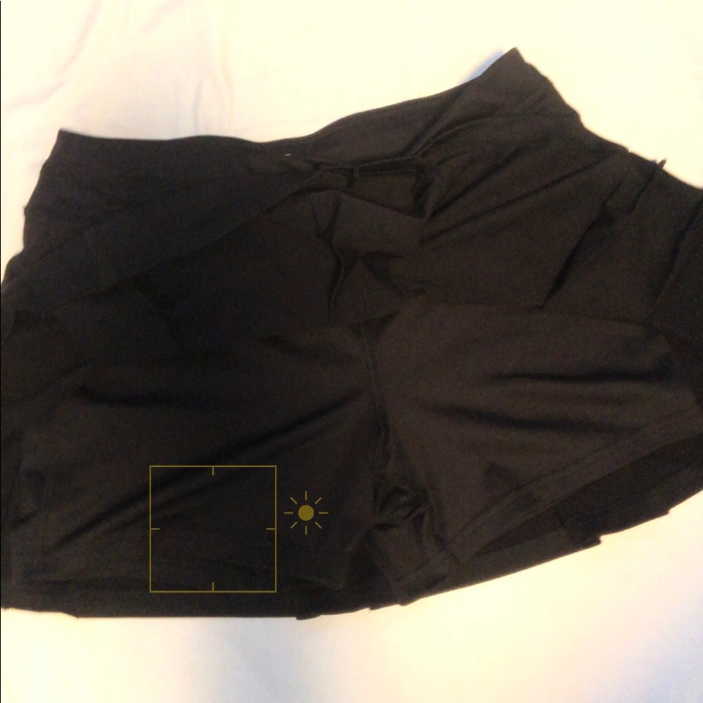 tennis skirt black dry fit material